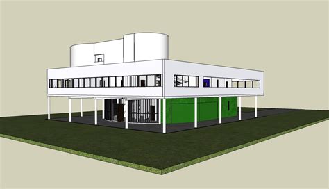 villa savoye sketchup